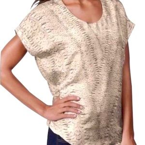 Cabi Silk Woven Tee NWOT